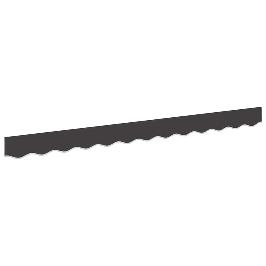 Remplacement de lambrequin Rayures Anthracite 2,5 m Polyester - 2