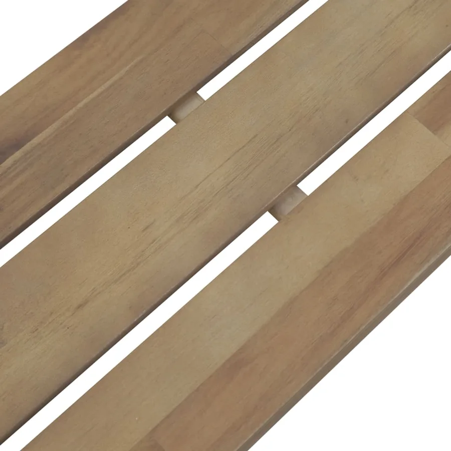 Banc de jardin 120 cm Bois d'acacia solide - 5