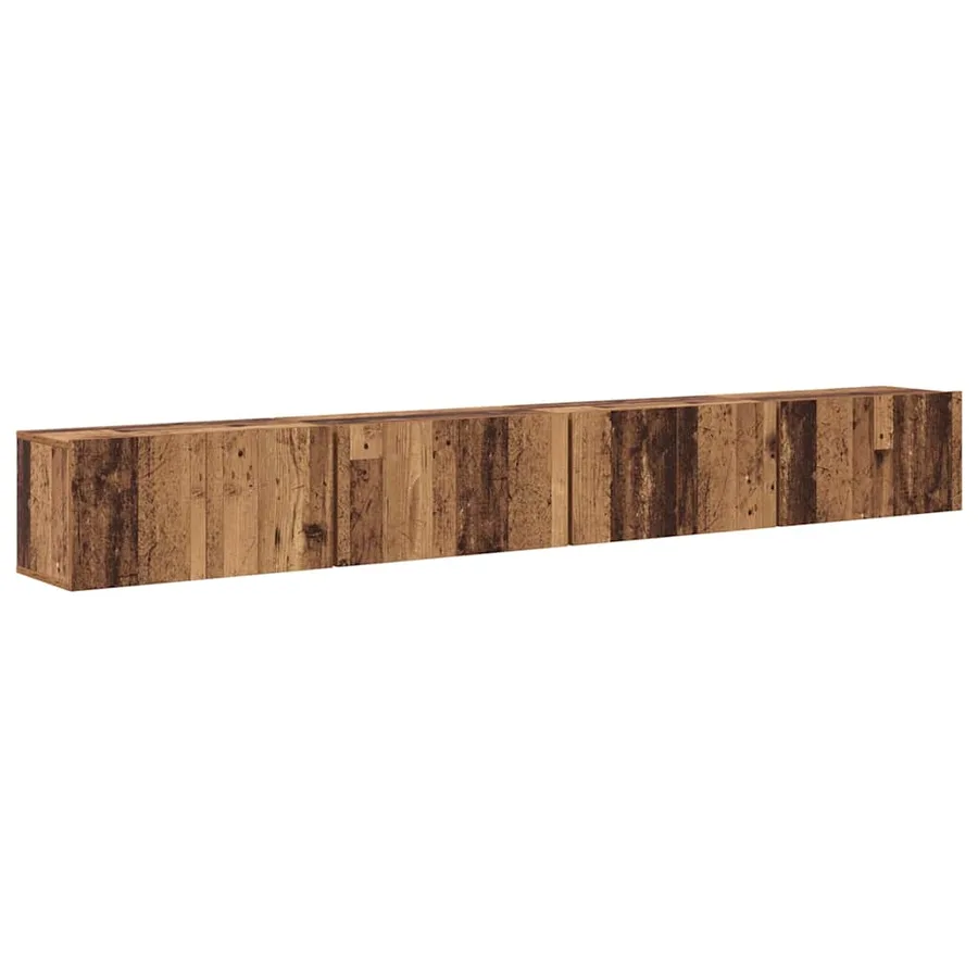 Ensemble meuble TV 4 pcs Bois Ancien 60 x 30 x 30 cm - 2