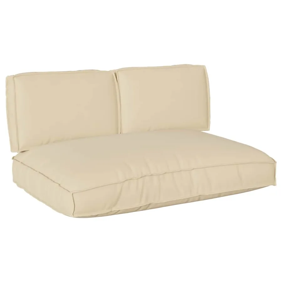 Ensemble de coussins 3 pcs Beige Tissu Oxford - 2