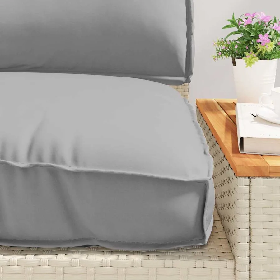 Ensemble de coussins 3 pcs Gris Tissu Oxford - 5