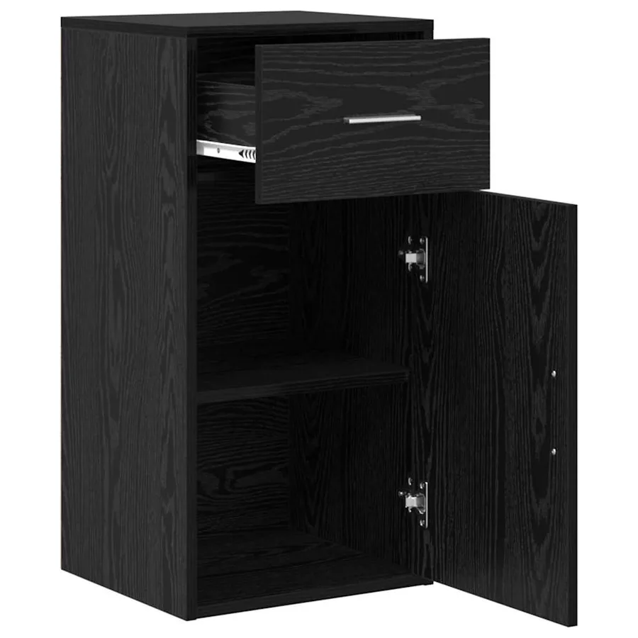 Buffet avec tiroir Chêne noir 38 x 34 x 75 cm - 5