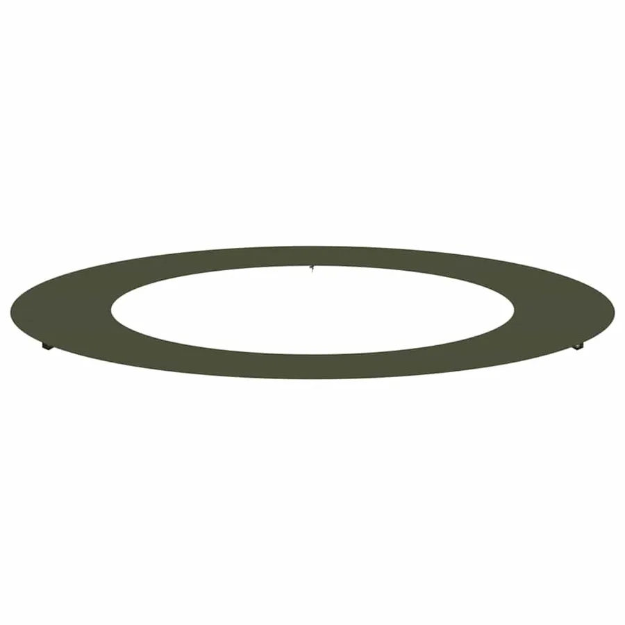 adapté pour anneau d'arbre plat Vert olive Ø60/90 cm Acier - 2