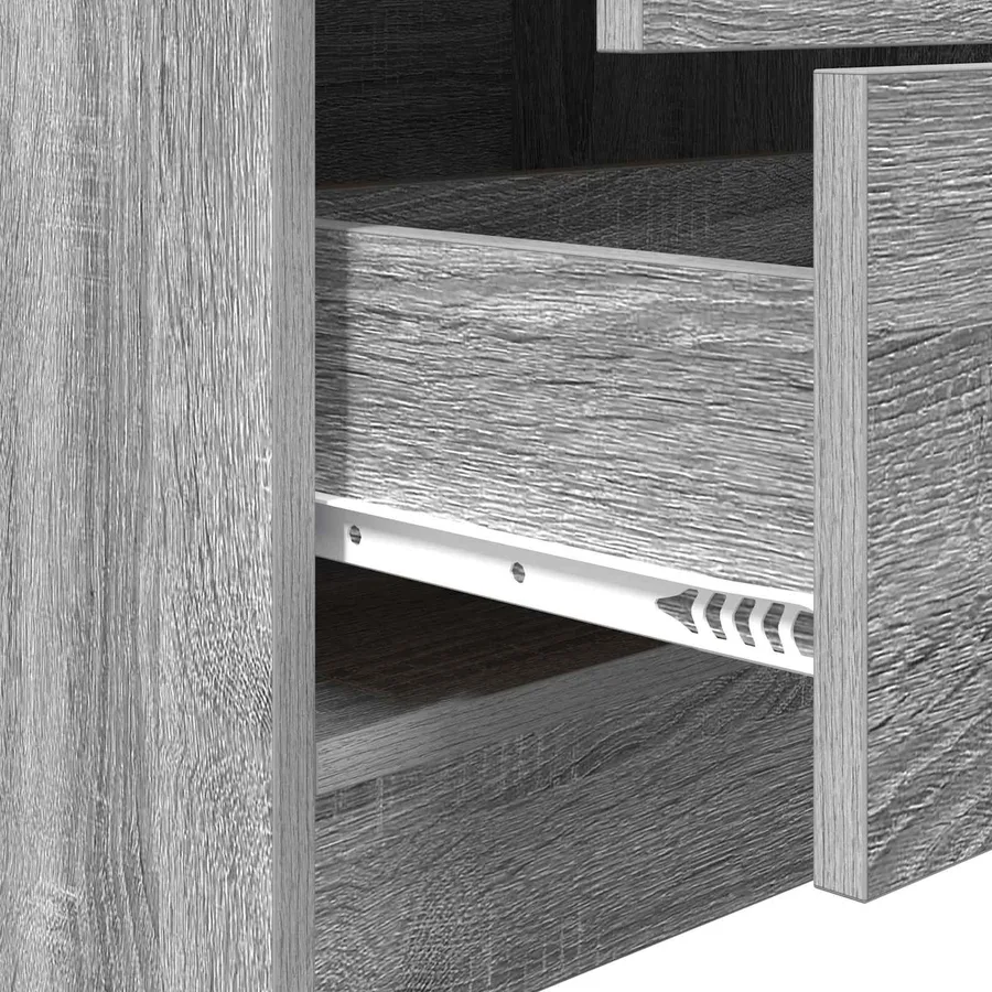 Haut Armoire avec tiroir Gris Sonoma 45,5 x 34 x 127 cm - 10