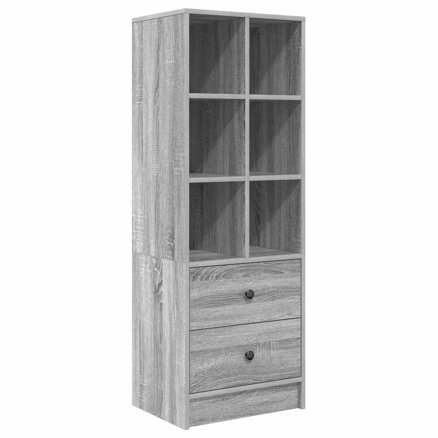 Haut Armoire avec tiroir Gris Sonoma 45,5 x 34 x 127 cm - 2