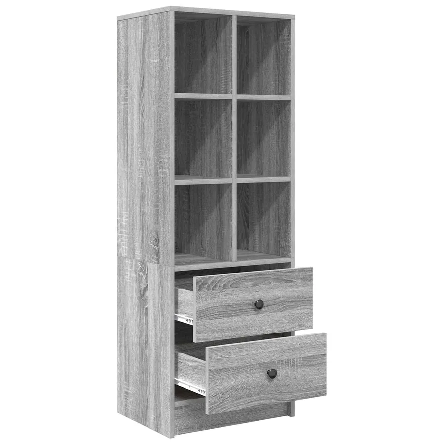 Haut Armoire avec tiroir Gris Sonoma 45,5 x 34 x 127 cm - 5
