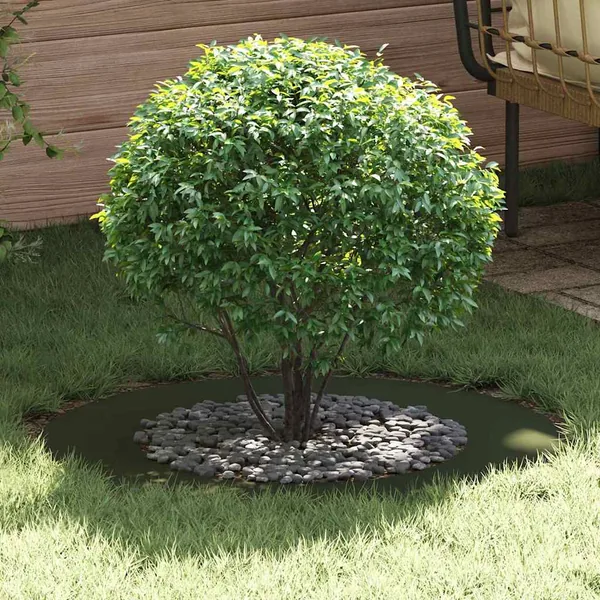 adapté pour anneaux d'arbre plats 5 pc Vert olive Ø50/80 cm