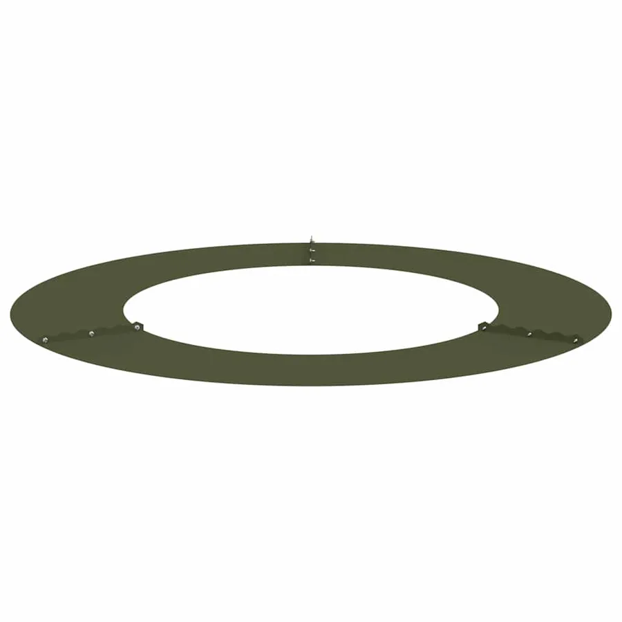 adapté pour anneaux d'arbre plats 5 pc Vert olive Ø50/80 cm - 4