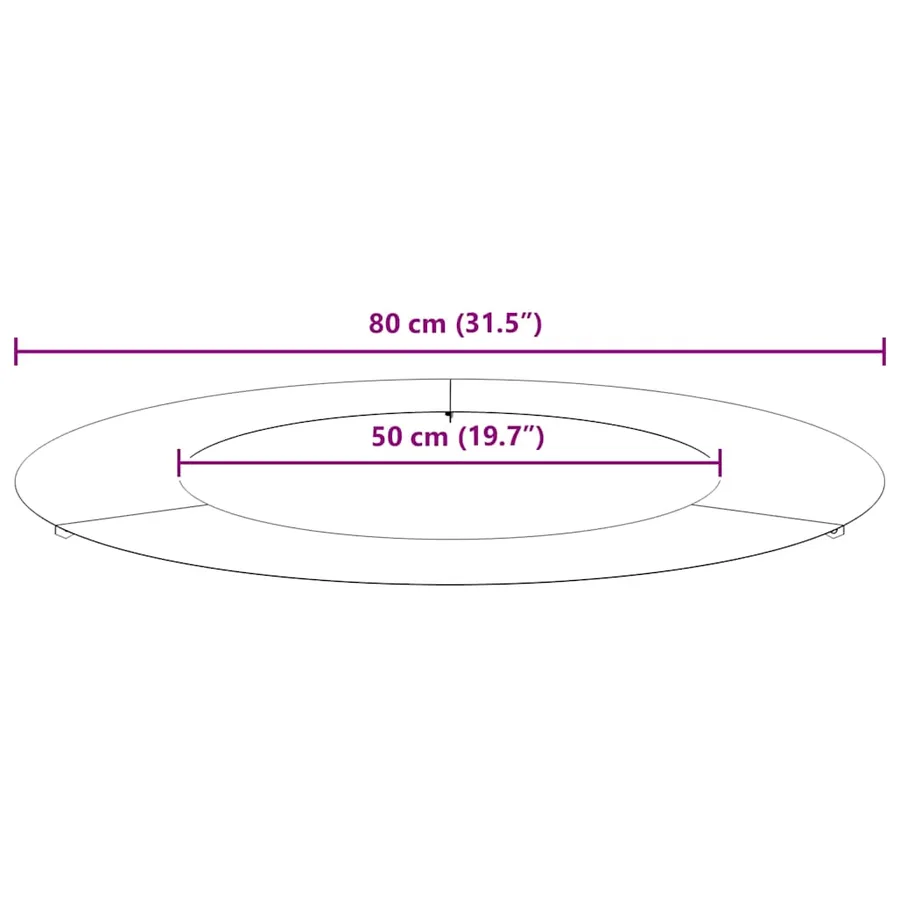 adapté pour anneaux d'arbre plats 5 pc Vert olive Ø50/80 cm - 9