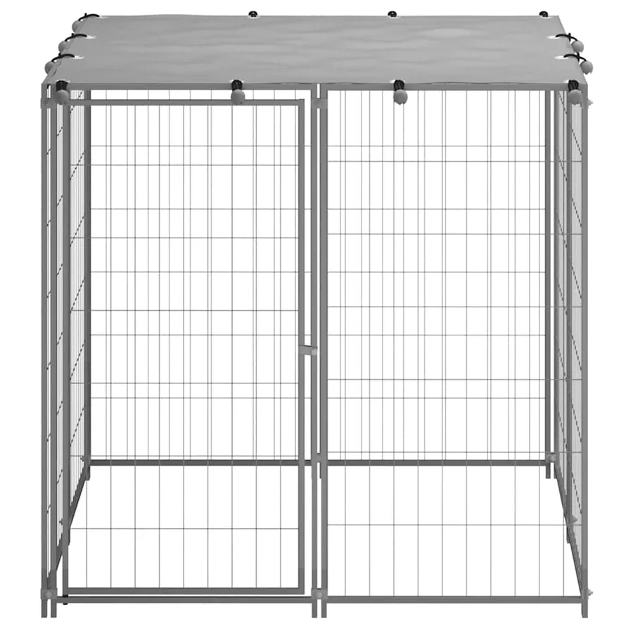 Chenil Argenté 110x110x110 cm Acier - 4