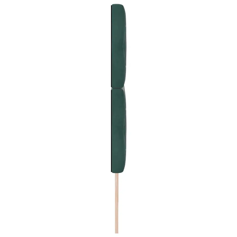 Tête de lit Vert foncé 200 cm Velours - 5