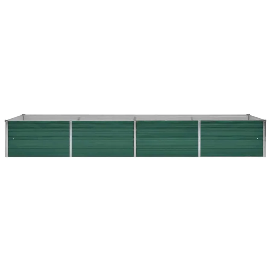 Lit surélevé de jardin Acier galvanisé 320x80x45 cm Vert - 4