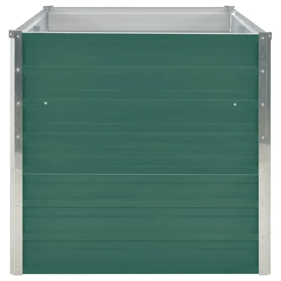 Jardinière 160 x 80 x 77 cm Acier galvanisé Vert - 4