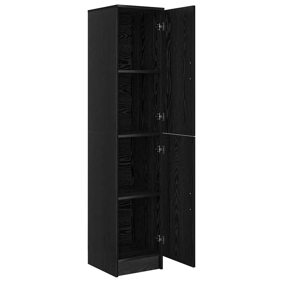 Haut Armoire Chêne noir 35 x 39 x 168 cm - 5