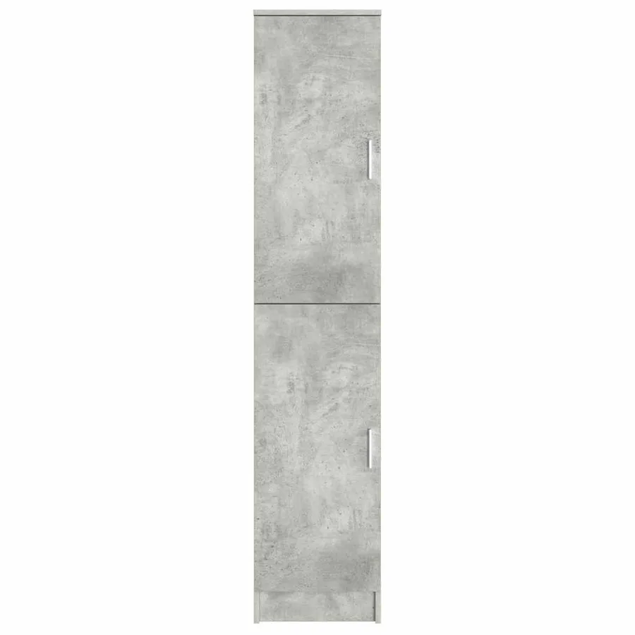 Haut Armoire Gris béton 35 x 39 x 168 cm - 6