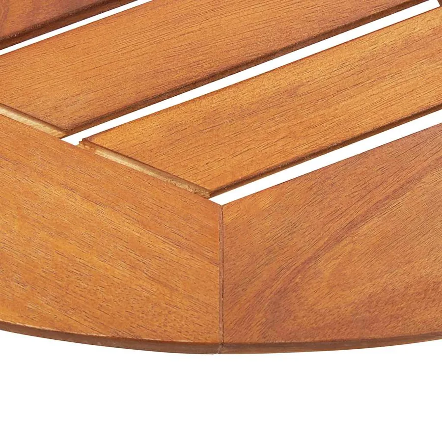 Table pliable de jardin 60x75 cm bois d'acacia massif - 9