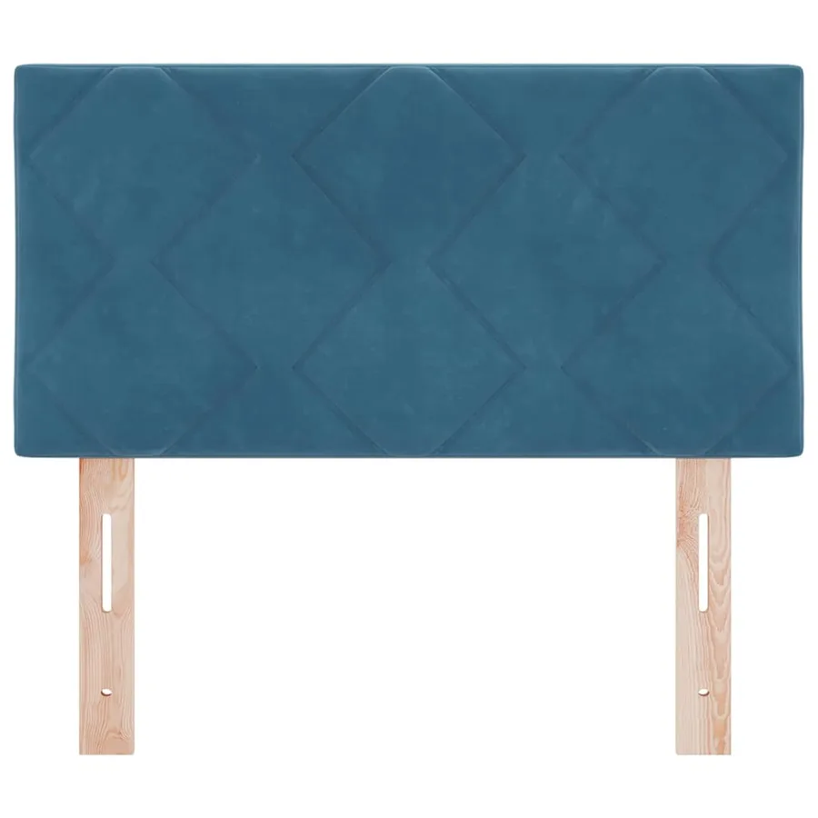 Tête de lit LED Bleu foncé 80 cm Velours - 5