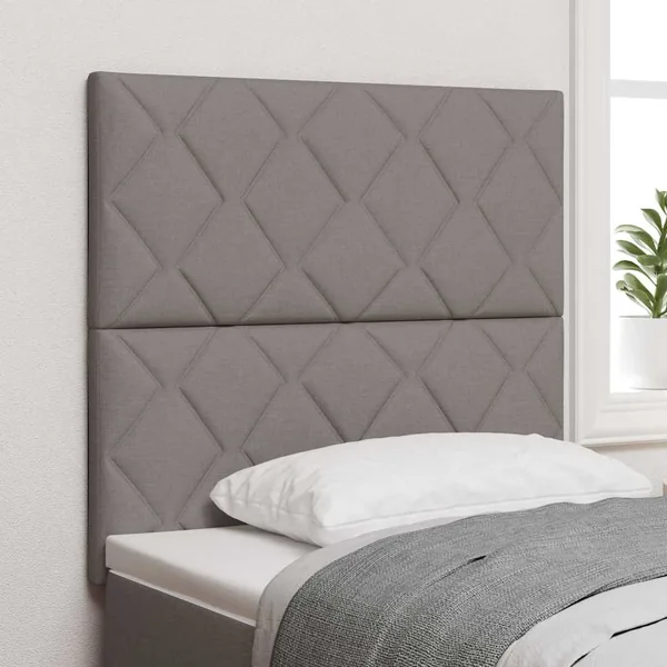 Tête de lit LED Taupe 100 cm tissu