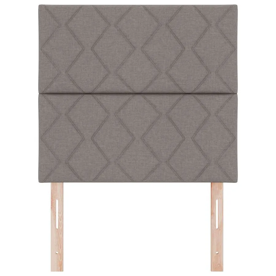 Tête de lit LED Taupe 100 cm tissu - 5