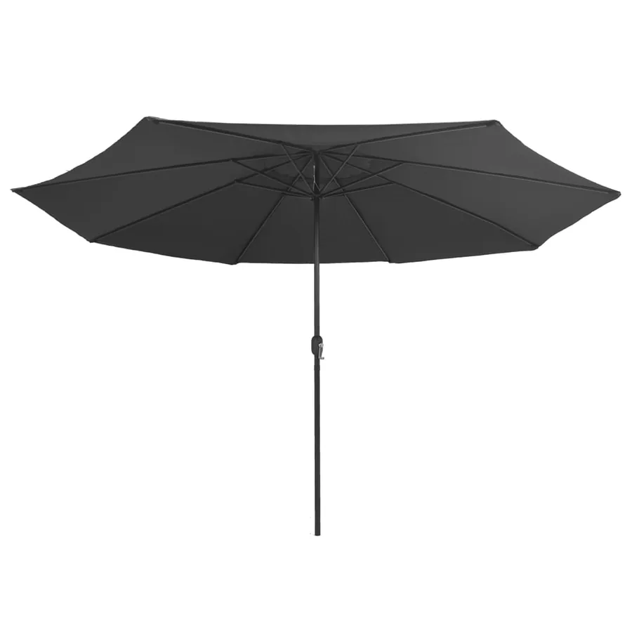 Parasol de jardin avec mât en métal 390 cm anthracite - 3