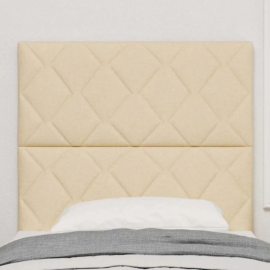 Tête de lit Crème 100 cm tissu - 3