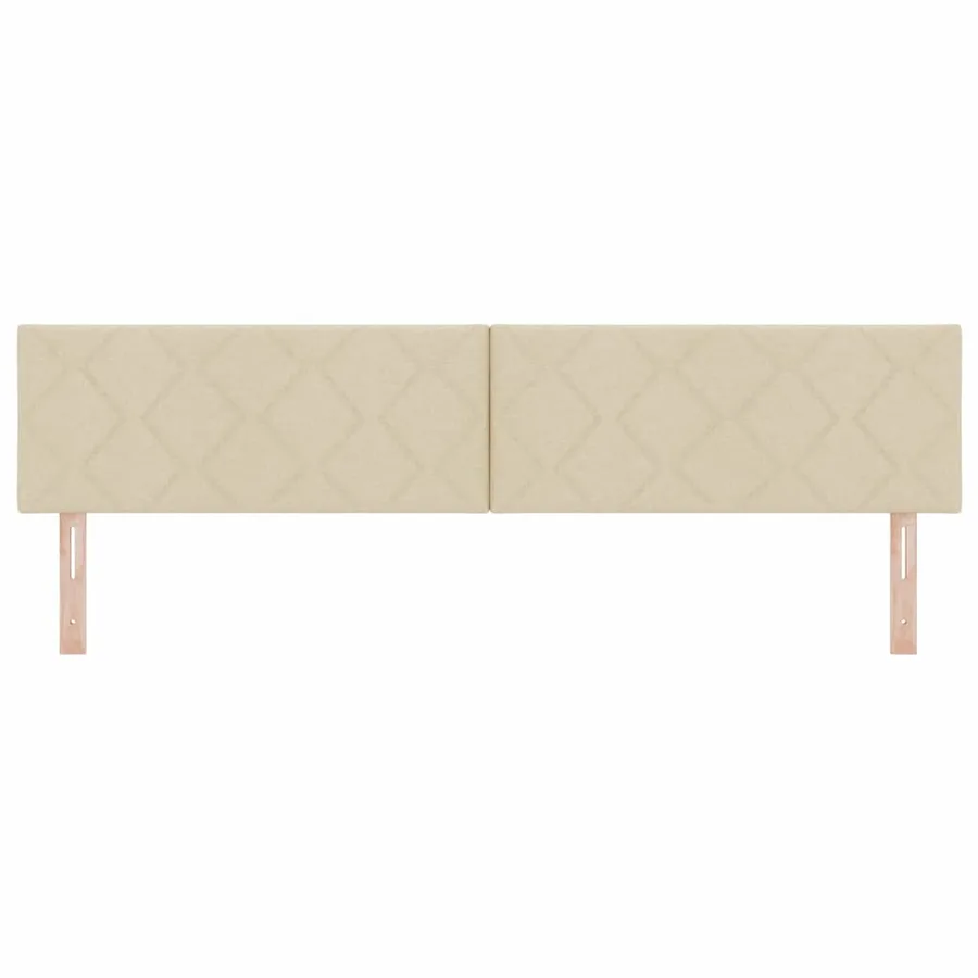 Tête de lit LED Crème 200 cm tissu - 5