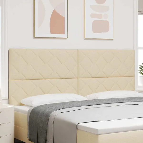 Tête de lit LED Crème 200 cm tissu