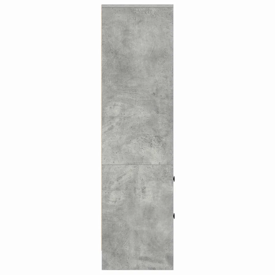 Haut Armoire avec tiroir Gris béton 45,5 x 34 x 127 cm - 7