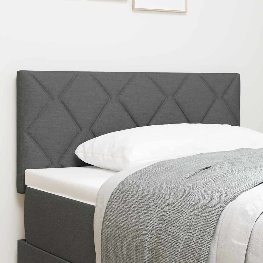 Tête de lit LED Gris 100 cm tissu