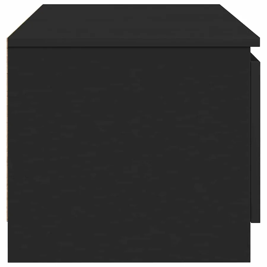 Meuble TV Noir 140x40x35,5 cm Bois d'ingénierie - 7