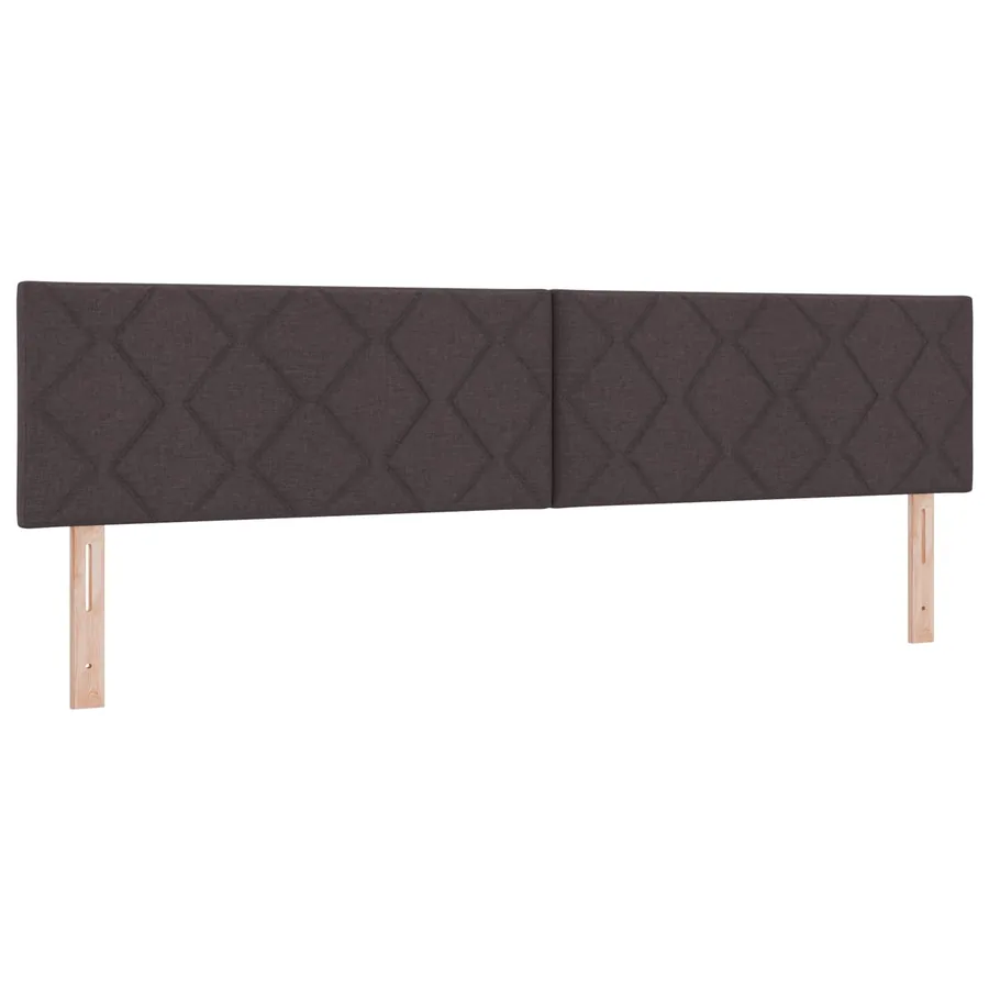 Tête de lit LED Marron 200 cm tissu - 2