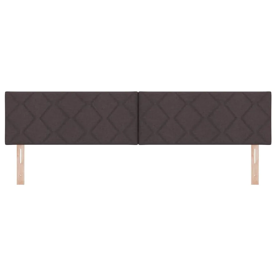 Tête de lit LED Marron 200 cm tissu - 5