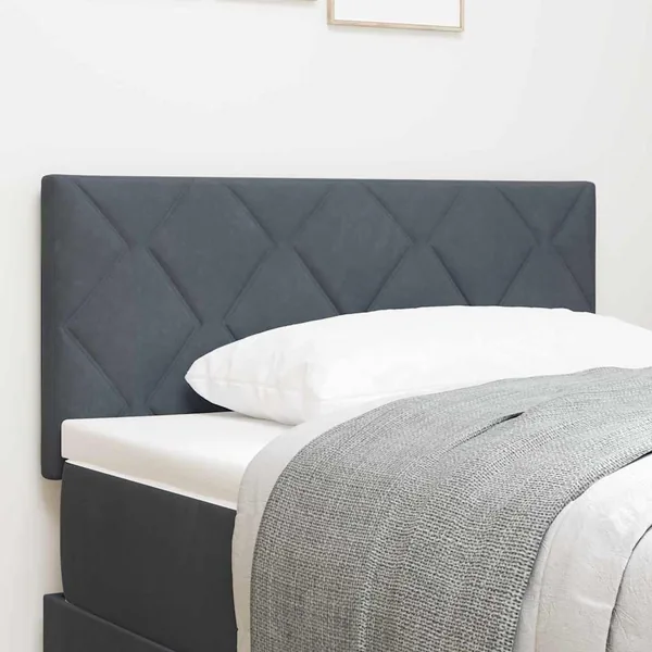 Tête de lit Gris foncé 100 cm Velours