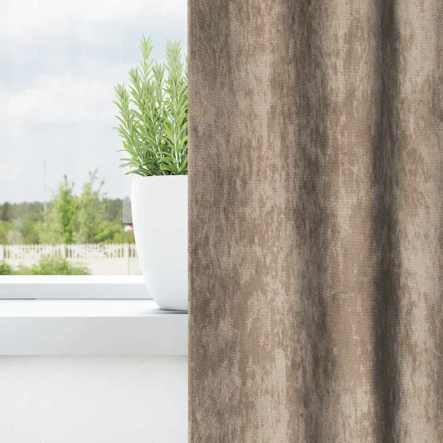 Rideaux en velours 2 pcs Champagne 140 x 140 cm Velours - 3