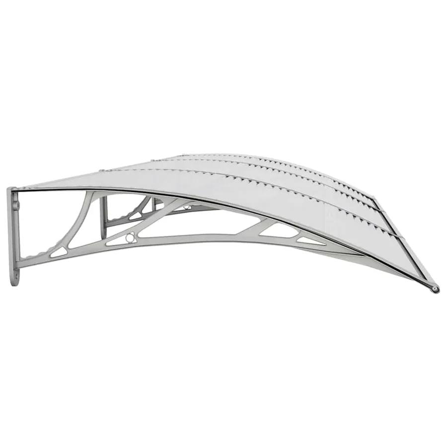 Door canopy grey 300x100 cm polycarbonate - 5