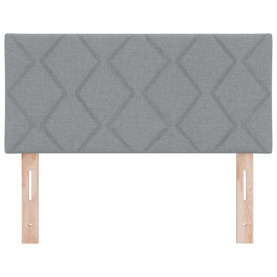 Tête de lit Gris clair 90 cm tissu - 3