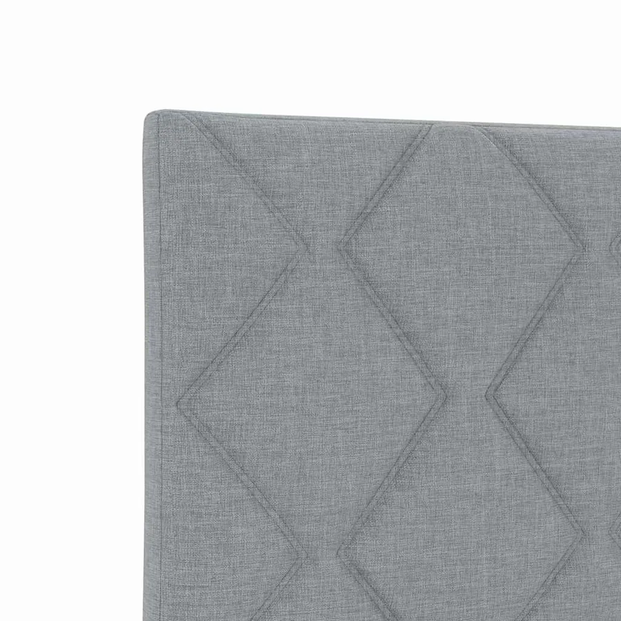 Tête de lit Gris clair 90 cm tissu - 6