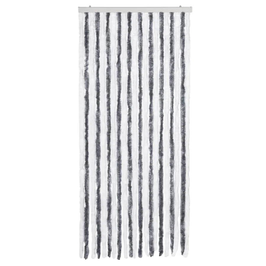 Moustiquaire Gris et blanc 90x220 cm Chenille - 3