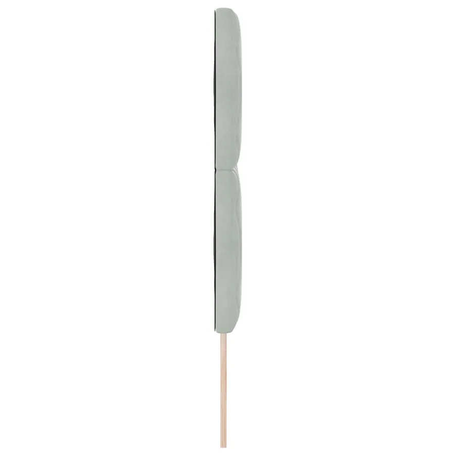 Tête de lit Gris clair 144 cm Velours - 5