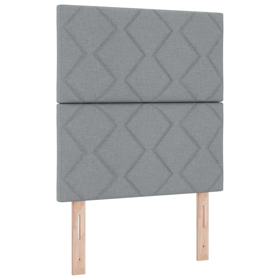 Tête de lit LED Gris clair 80 cm tissu - 2