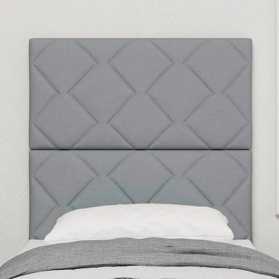 Tête de lit LED Gris clair 80 cm tissu - 3