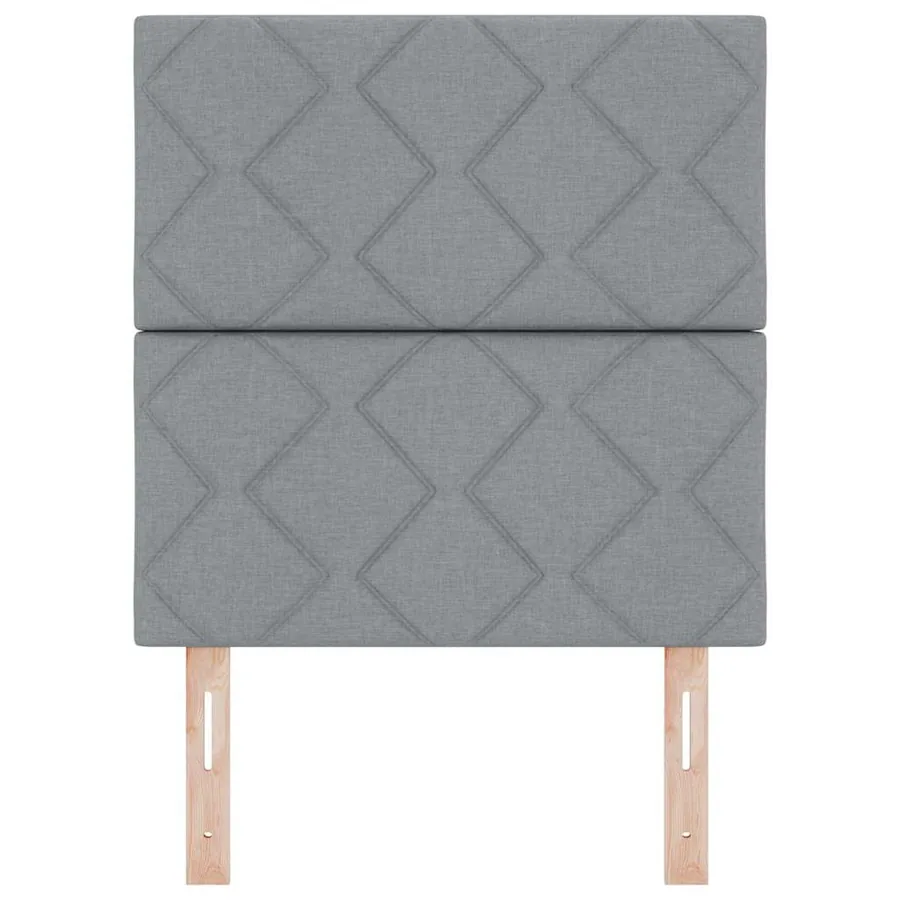 Tête de lit LED Gris clair 80 cm tissu - 5
