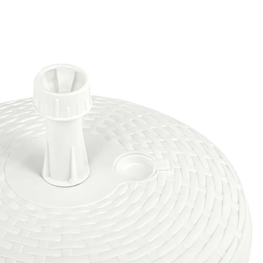 Socle de parasol rempli de sable/d'eau 20 L Plastique rotin - 5