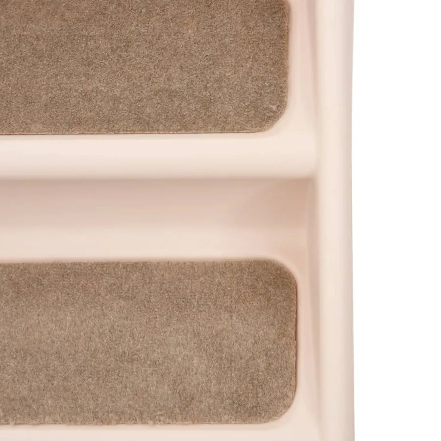 Escaliers pliables pour chiens Crème 62x40x49,5 cm - 7