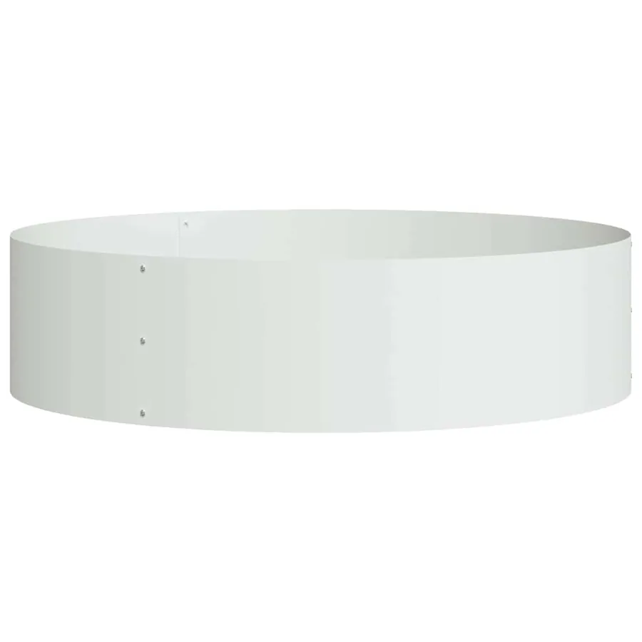 Anneau de jardinière Blanc 80 x 80 x 20 cm Acier laminé à froid - 2