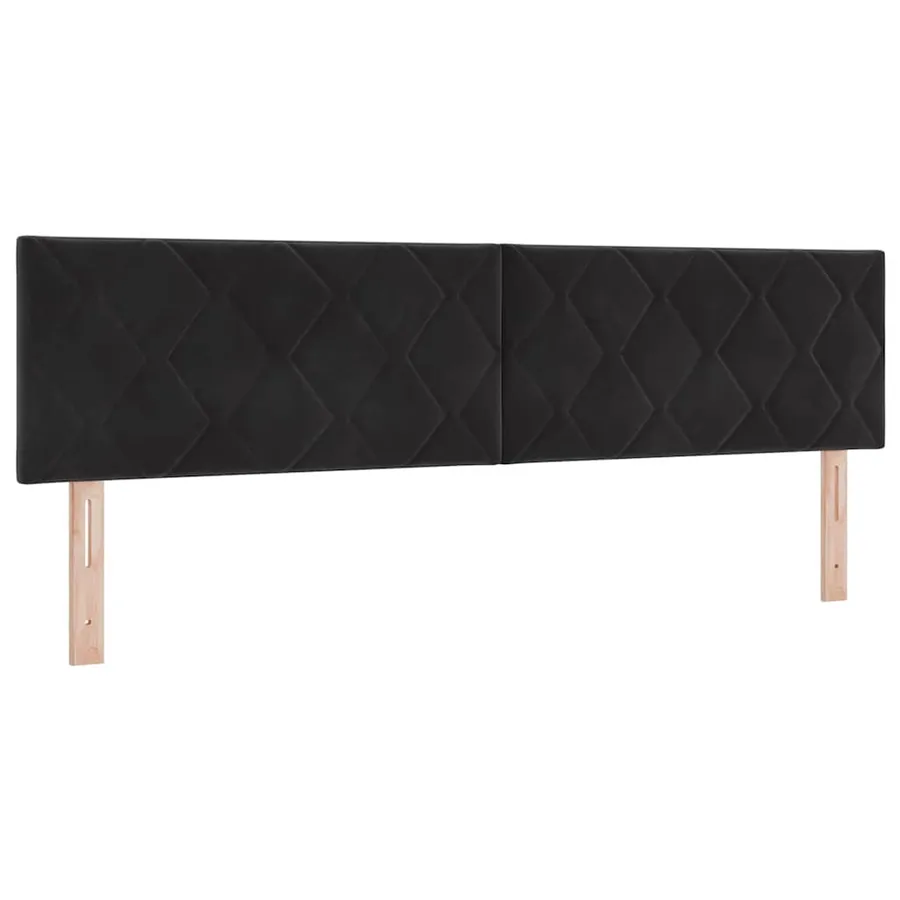 Tête de lit Noir 180 cm Velours - 2