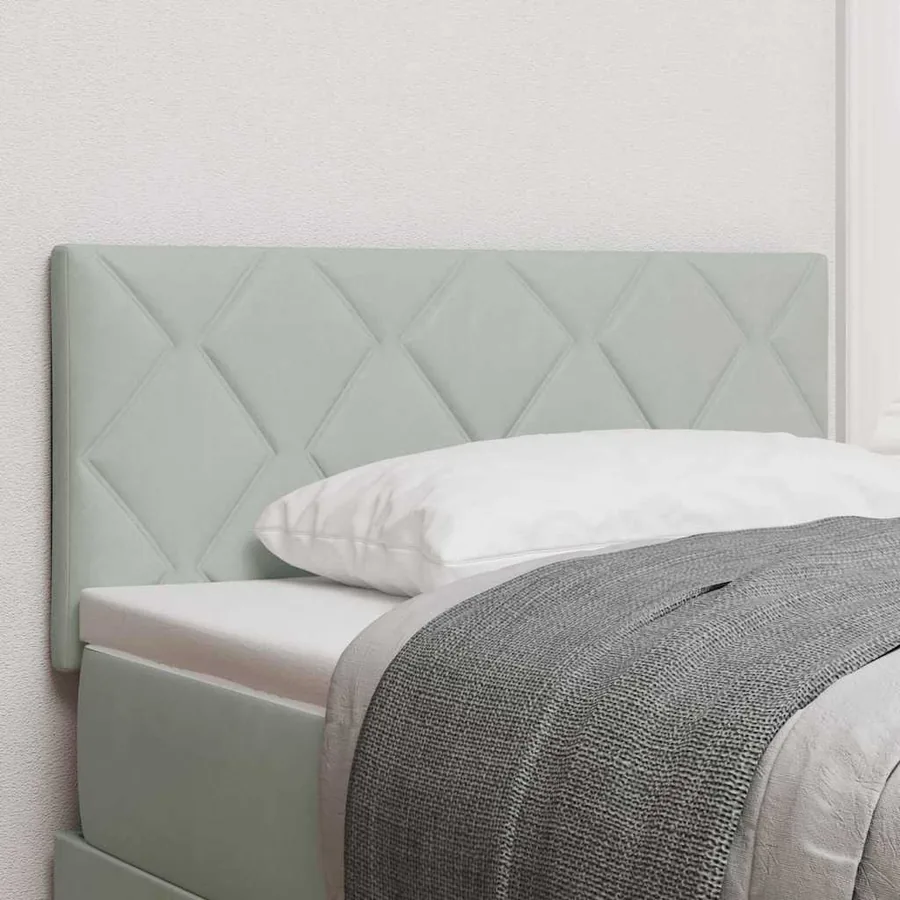 Tête de lit Gris clair 90 cm Velours