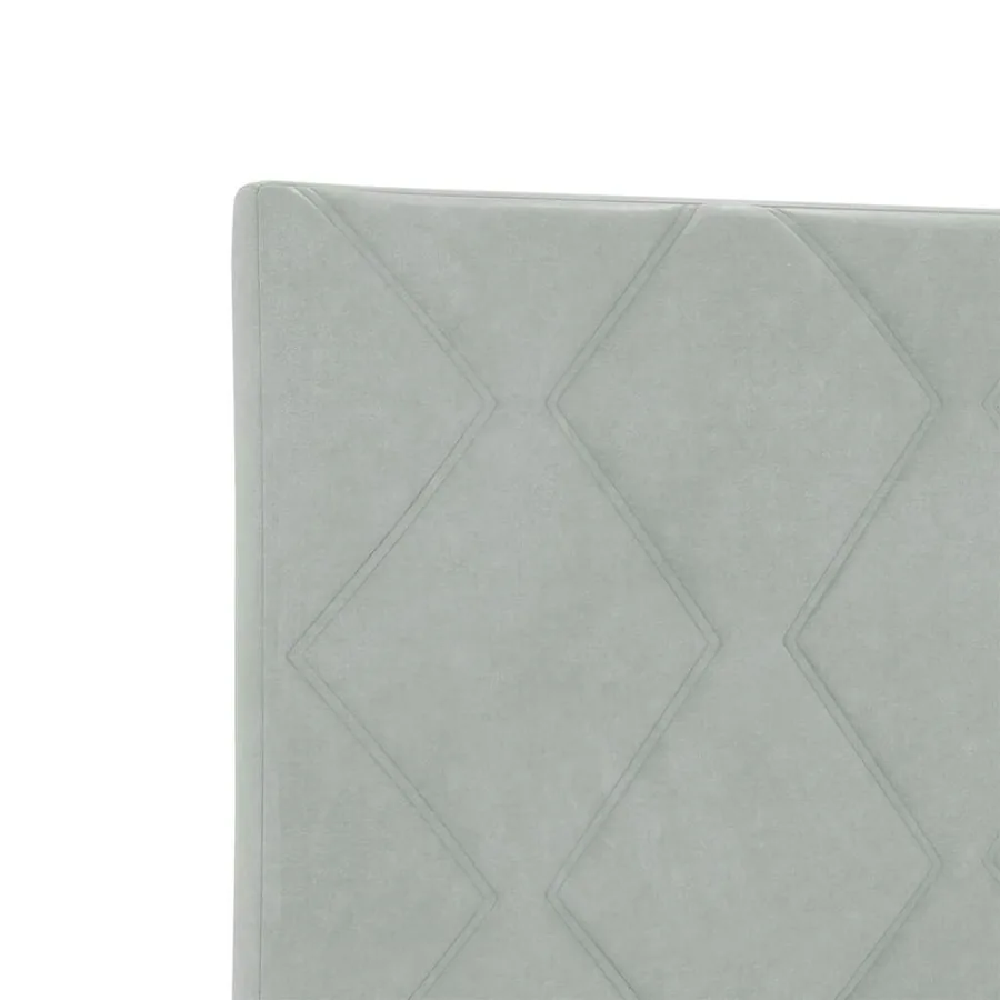 Tête de lit Gris clair 90 cm Velours - 5