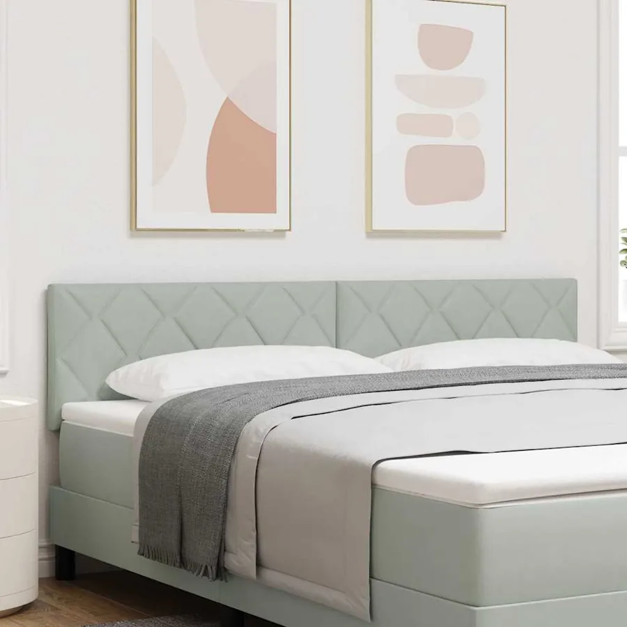 Tête de lit Gris clair 180 cm Velours