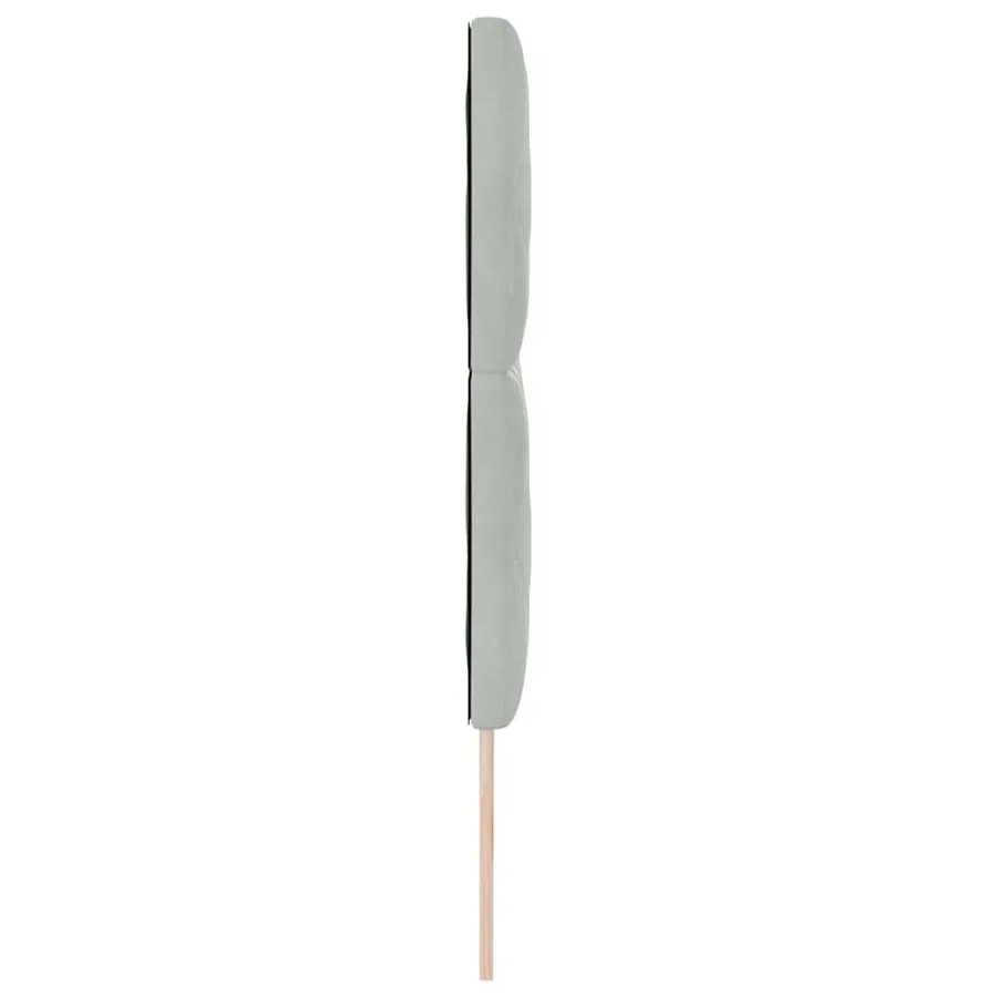 Tête de lit LED Gris clair 180 cm Velours - 6